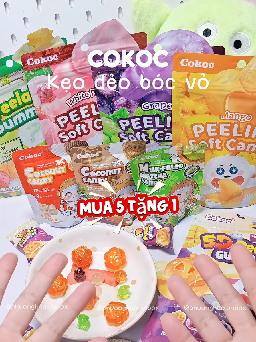 Kẹo dẻo bóc vỏ phiên bản Halloween 🎃🎉#keodeo #halloween #keohalloween #cokoc #bobo