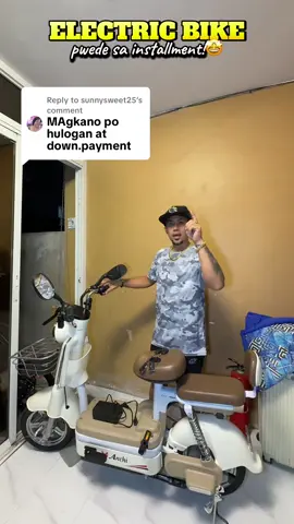 Replying to @sunnysweet25 mura lang ito pwede pa installment. Tipid sa pamasahe at naka exercise ka na. #electricbike #ebike #bike #bikelover #bicycle 