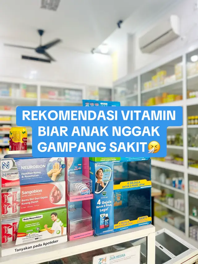 Biar si kecil tetap aktif dan nggak gampang sakit, jangan lupa bantu jaga imunnya ya, Bun!💙 Tips: • Makan bergizi • Tidur yang cukup • Jaga kebersihan • Tambahkan vitamin jika perlu Semua rekomendasi vitamin di video ini bisa Bunda temukan di Apotek Zain Medika ya🛒💙 📍 Apotek zain medika: Zain Medika 1 : Jl. Syiah Kuala, Lamdingin, Kec. Kuta Alam, Kota Banda Aceh Zain Medika 2 : Jl. Kebun Raja Gampong Pineung, Kec. Syiah Kuala, Kota Banda Aceh #vitaminimunanak #vitaminanak #apotekzainmedika #bandaaceh #fyp 