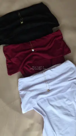 sobrang kapal ng tela, and sobrang mura pa 😍🙌🏻 #offshouldertop #buy1get2offshoulder #miccaaffiliate #miccafashion #miccatop 