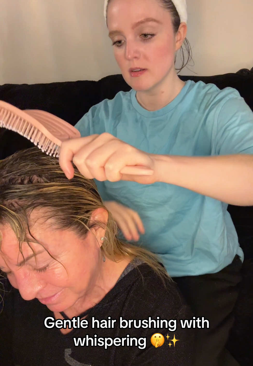 Menopause is no joke. Unfortunately, my mom has experienced increased hair fall due to her changing hormones. Did you know this affects around 50% of menopausal women? Insanity!  Follow along for hair growth tips and tricks. From my trichotillomania (compulsive hair pulling) to her menopausal hair shedding, we are on a journey to thicker, more luscious hair—and we’ll provide ASMR along the way! 💕 #trichotillomania #menopause #asmr #asmrsounds #hairgrowthtips 