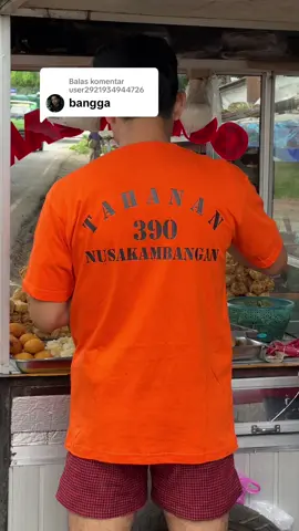 Membalas @user2921934944726 Hanya suhu yang berani pakai kaos tahanan nusakambangan 😂 #nusakambangan #kaostahanan 