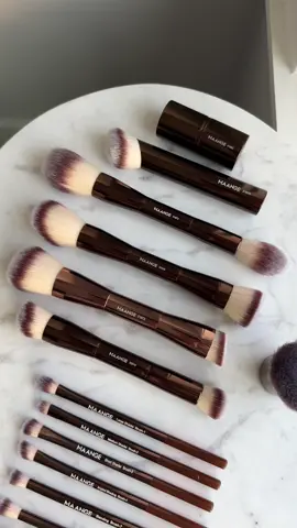 best brush set from @SHEIN  MAANGE brush set 🤎 #makeuptools #brushset #affordable #shein #makeupbrushes 