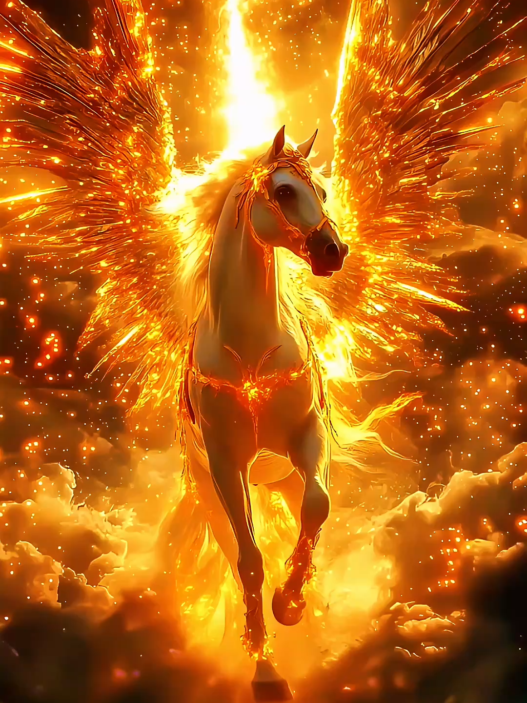 4 GOLDEN ANIMAL ANGELS 🪽 #aianimation #livewallpapers #jesus #angels #wings #creatorsearchinsights 565