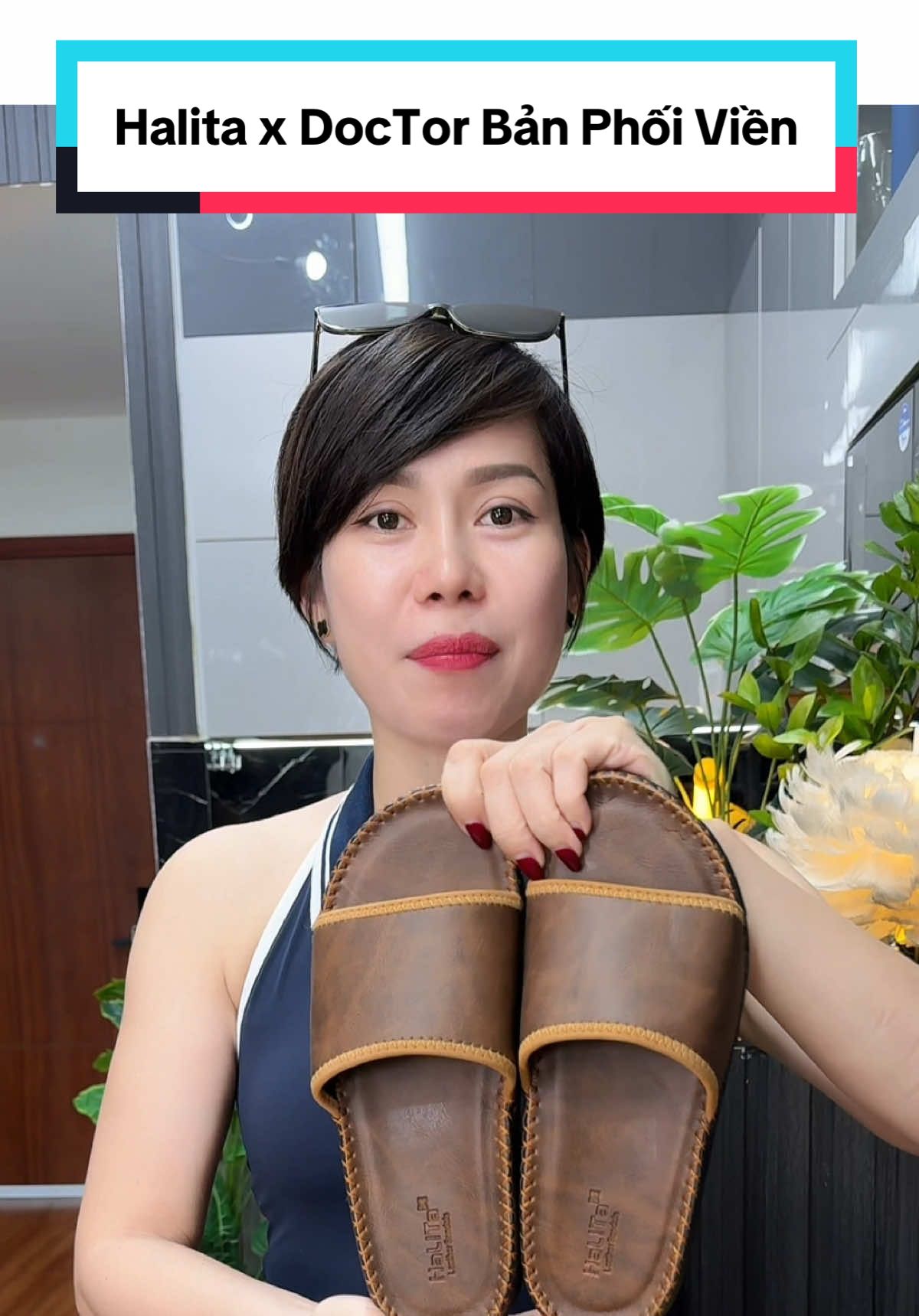 Halita x DocTor Bản Phối Viền] Dép Nam HaLiTa Da Bò Vân Chống Thấm Nước Đế Băng Nhẹ Có Răng Cưa Chống Trơn Trượt Cao Su #depda #depcongthaihoc #dephalita #cindythuytichcuc