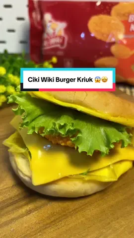 Ini tuh salah satu sarapan yang enak dan simple, apalagi kalau pake Ciki Wiki Burger Kriuk, dari daging ayam pilihan, sedikit menyerap minyak, ditambah bubble crumbnya yg kriuk banget. Recook sekarang aja keburu laperr lagi  #malindofood #idejualan #cikiwiki #cikiwikiburgerkriuk #resepsimple 