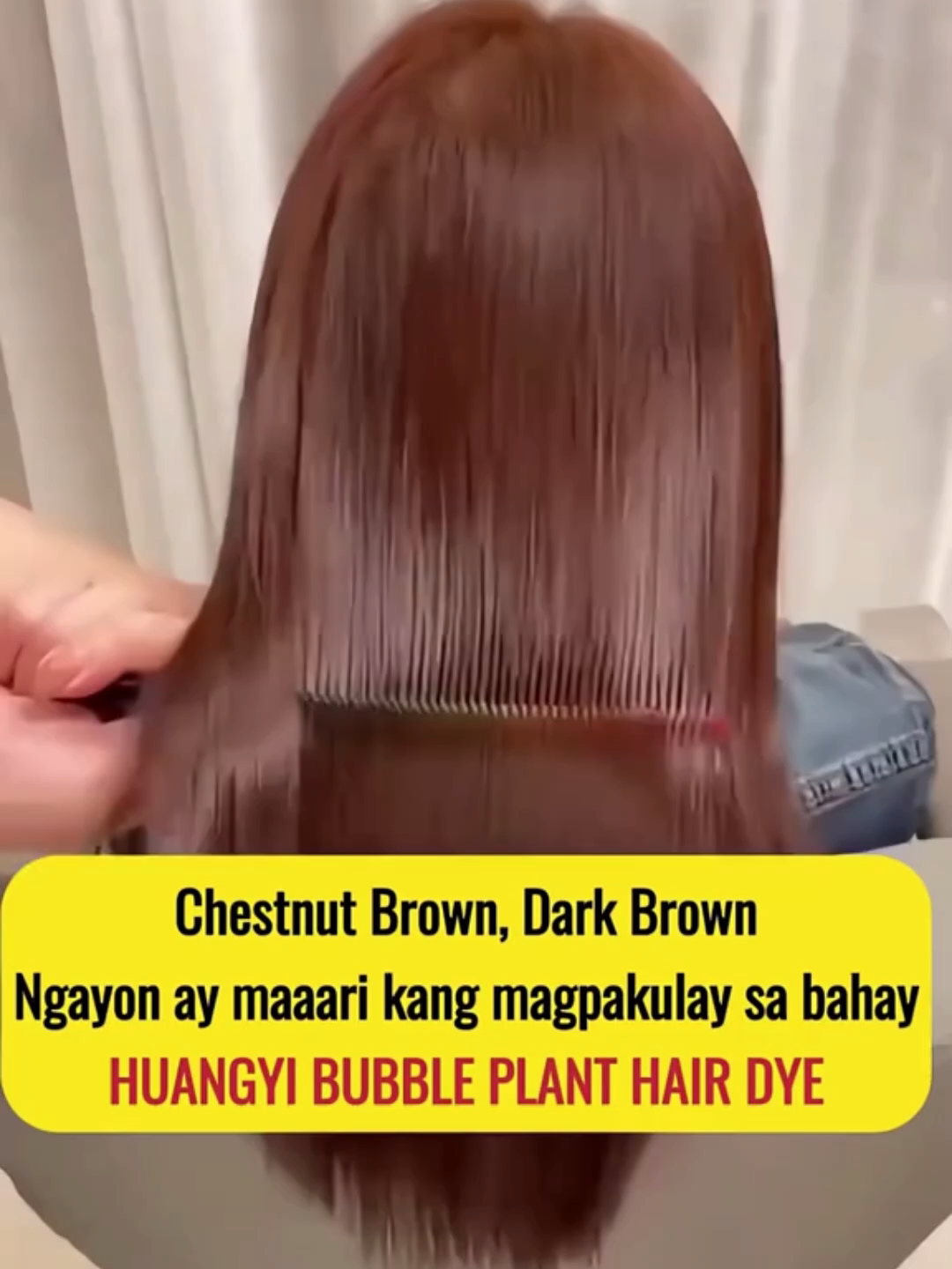 HUANGYI ang sagot! Isang hugas lang, balik itim at makintab ang buhok, parang bagong gupit sa salon #HerbalHairDyeShampoo #hairdyeshampoo #blackhairdye #shampoo #herbalshampoo #hairdye #whiteheadshampoo #haircare #coloredhair #hottrend #fpy