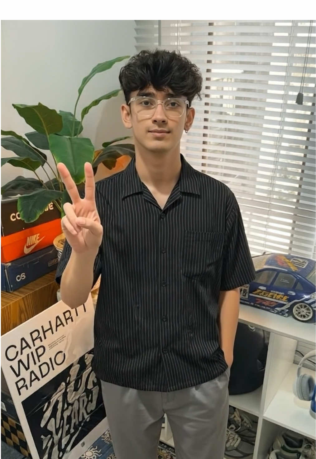 kemeja boxy strip #stripeshirt #kemejaboxy #kemejapria #kemejastyle 