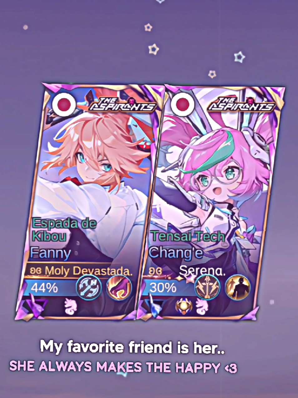 Felíz cumpleaños hermosa, espero que la pases super lindo en este día tan especial, nunca olvides lo mucho que te quiero y agradecerte por estar ahí conmigo cada vez que lo necesitaba, espero que sigas cumpliendo muchos años más. 😽💗 #mlbb #mobilelegends #moba #friendsgirls #happybirthday 