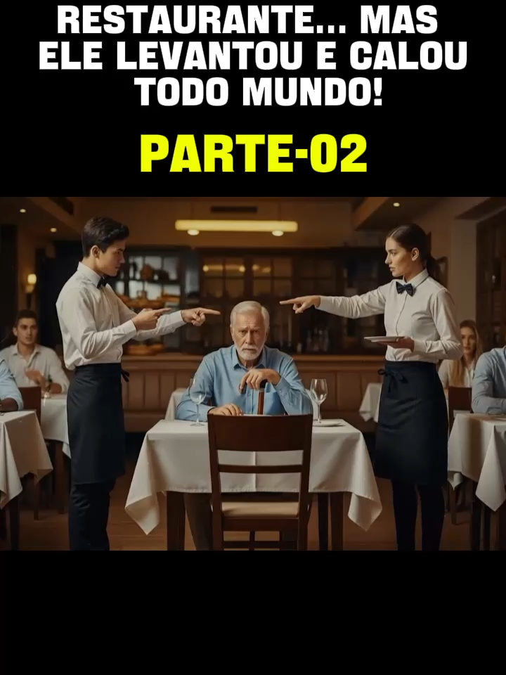 EXPULSARAM O IDOSO DOENTE DO RESTAURANTE… MAS ELE LEVANTOU E CALOU TODO MUNDO! -PARTE-02