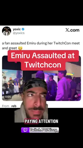 Emiru attacked at Twitchcon meet and greet #emiru #streamer #viral #greenscreen #greenscreenvideo 