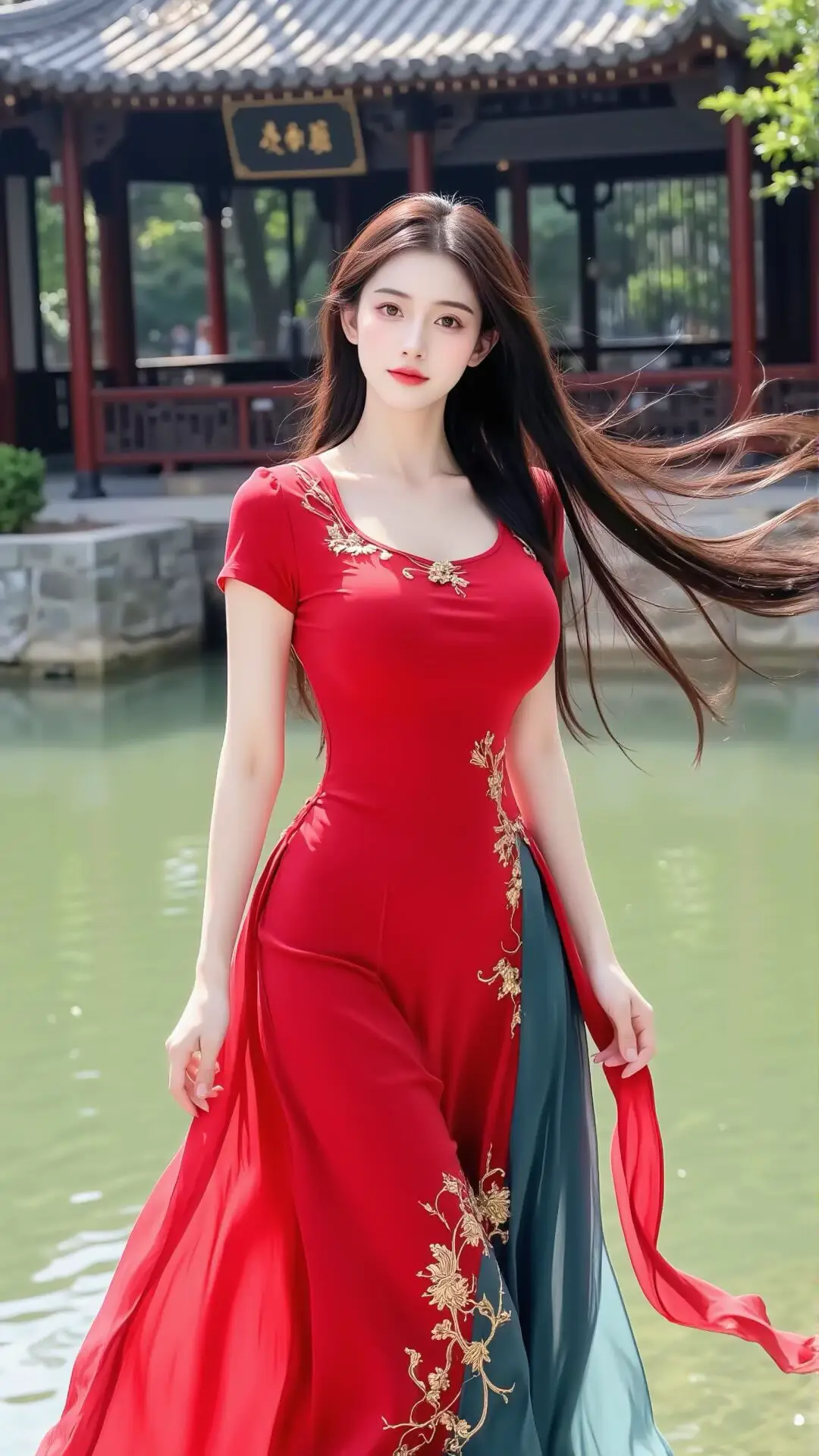 #tiktok  #douyin Girl 古风 红色系