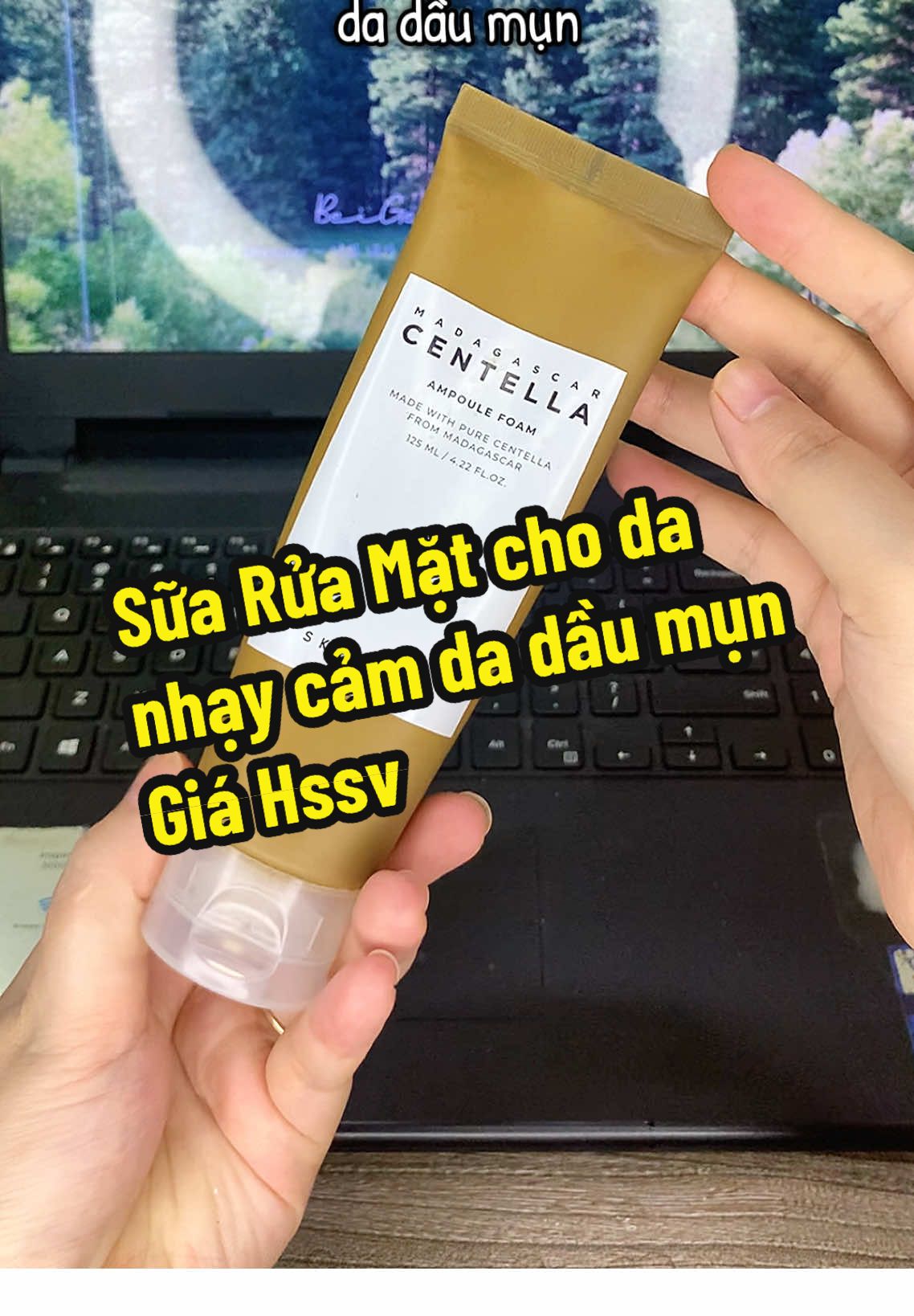 SRM cho da nhạy cảm da dầu mụn giá HSSV#suaruamat #suaruamattrimun # #suaruamatdadaumun #centella #keounboxing 