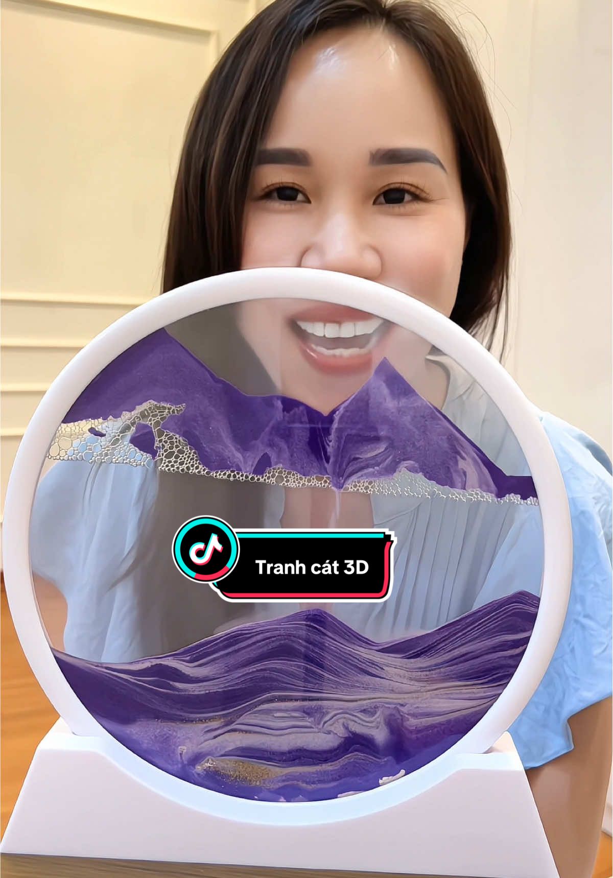 Tranh cát chảy chuyển động 3D#tranh #tranhcat #tranhphongthuy #nhacuadoisong #thuongme3conn  @thuongme3conn 