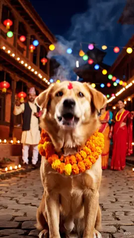 Happy Kukur Tihar #tihar #nepali #funny #dog #birthday 