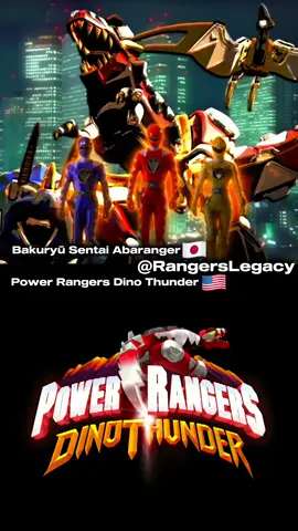 Bakuryū Sentai Abaranger (Final Opening) VS Power Rangers Dino Thunder (Final Opening) #dinothunder #powerrangers #powerranger #opening #intro 
