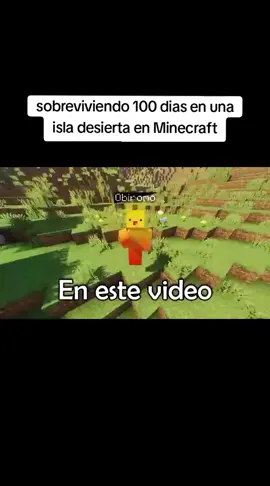 sobrevivido 100 dias en una isla #Minecraft #obiromo #minecraft100dias #fypシ #parati 