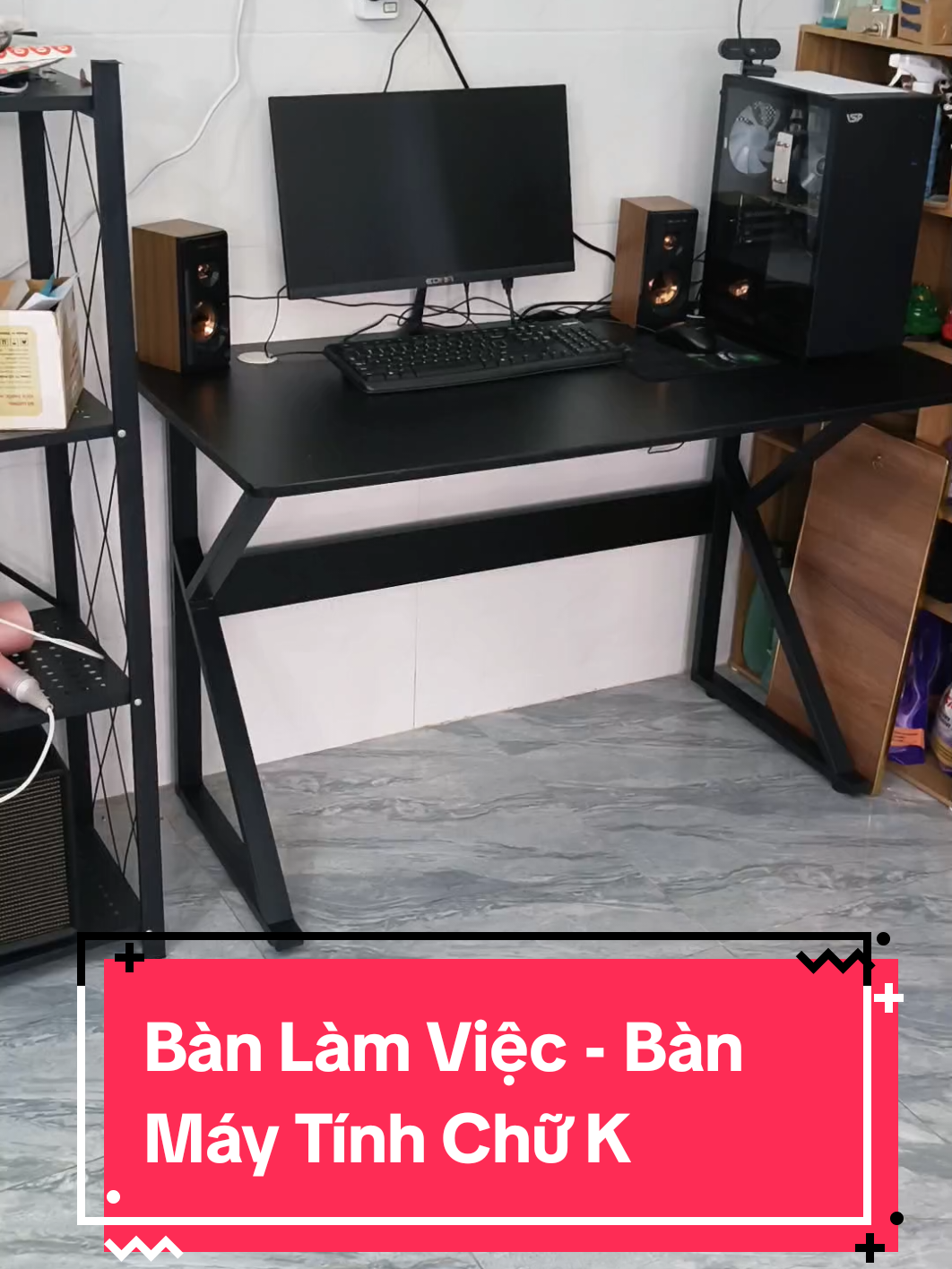 Bàn Làm Việc - Bàn Máy Tính Chữ K #banlamviec #banvanphong #banmaytinh #banchuk #bangameming 