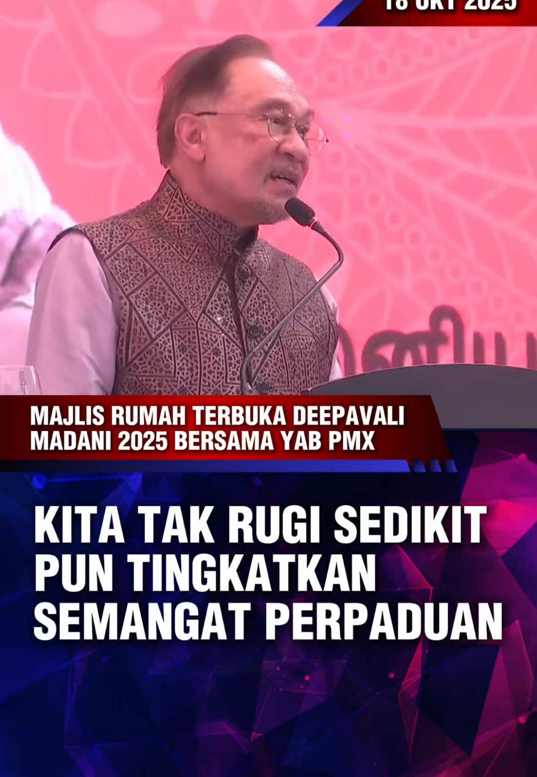 KITA TAK RUGI SEDIKIT PUN TINGKATKAN SEMANGAT PERPADUAN #perpaduan #deepavali #kaum #malaysia #fyp 