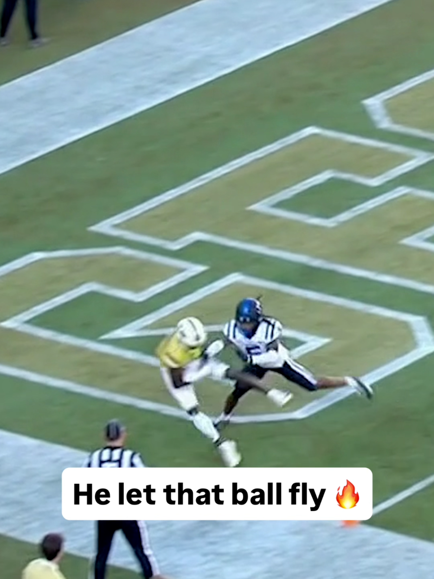 The announcer hit that note 🤣 #georgiatech #accfootball #CollegeFootball