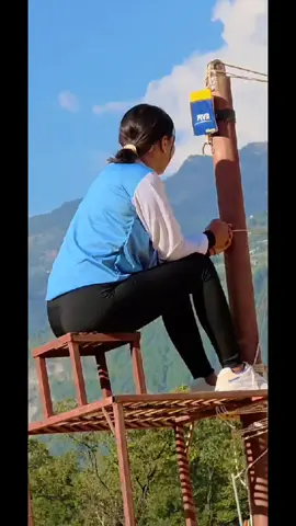 Ko hola  yesari dd vanne 😊#international baglung cup #foryoupage #volleyball #Referee #Nepal 💙