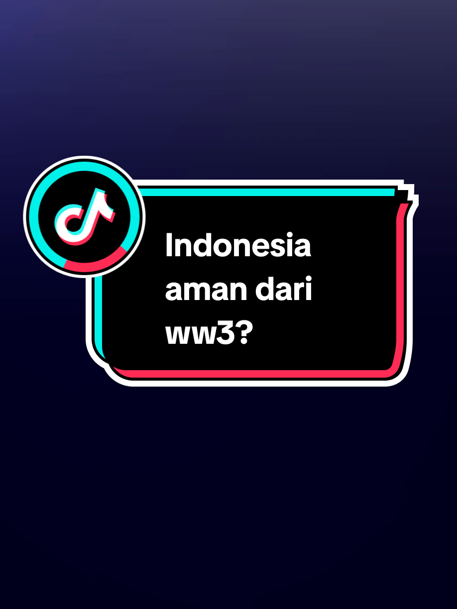 awas ada rudal jatuh🗿🥀||breaking news|Indonesia memiliki beberapa faktor penting yang membuatnya relatif aman dari risiko keterlibatan langsung dalam Perang Dunia III, meskipun tidak sepenuhnya terjamin. Faktor-faktor tersebut mencakup posisi geopolitik yang netral, letak geografis yang jauh dari pusat konflik, dan ketiadaan senjata nuklir.  Faktor politik luar negeri Politik bebas aktif: Indonesia menganut prinsip politik luar negeri 
