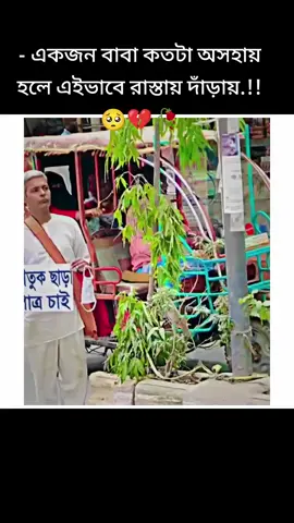 - একজন বাবা কতটা অসহায় হলে এইভাবে রাস্তায় দাঁড়ায়.!!🥺💔🥀#viralvideo 