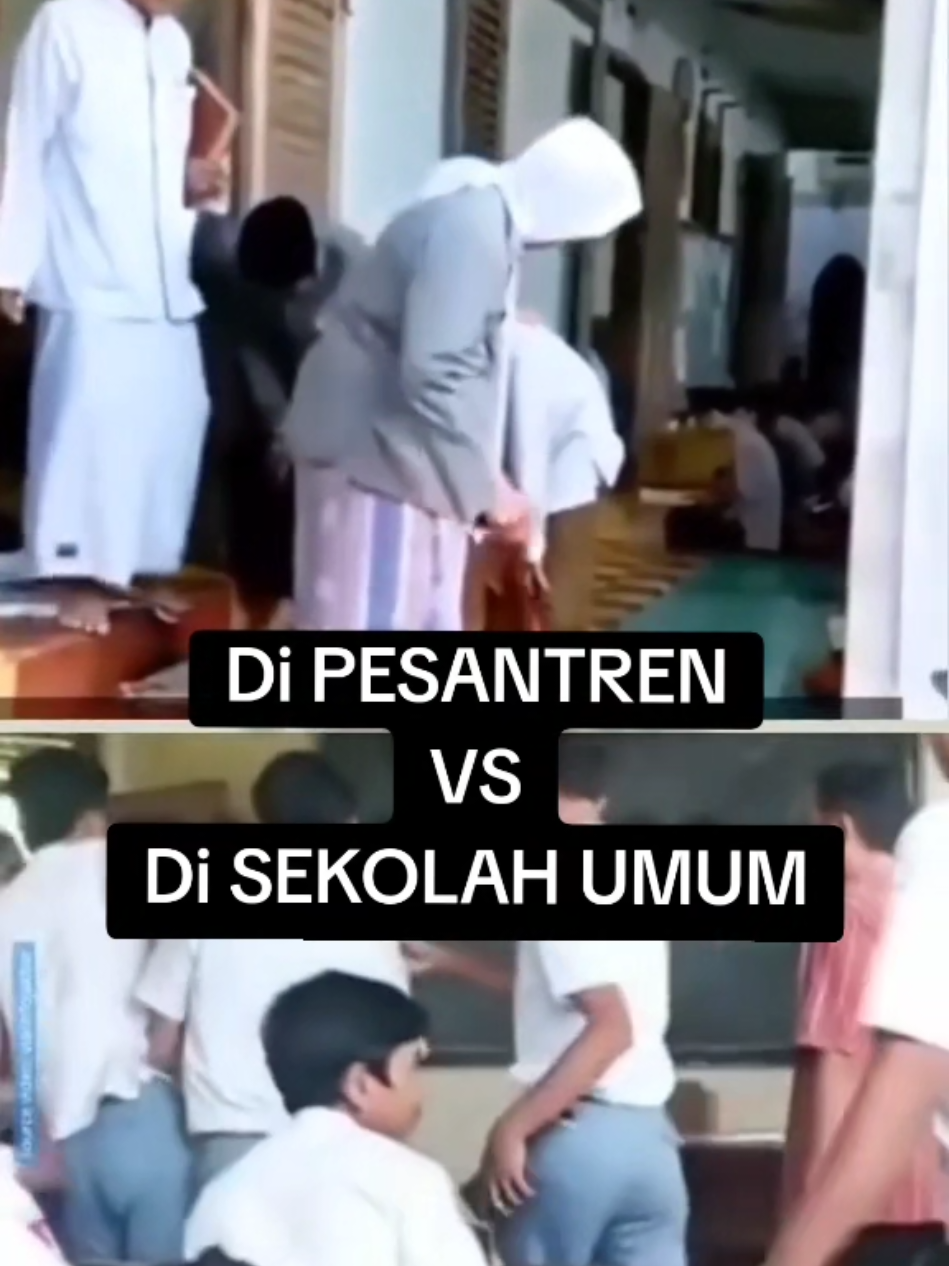 perbedaan pesantren dan sekolah umum #fyppppppppppppppppppppppp  #feodalisme  #indonesia🇮🇩  #netizen  #santri 