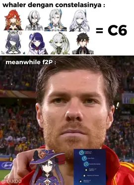 F2P + Akun bau = Paket lengkap #GenshinImpact #meme #fyp #spain #trending 