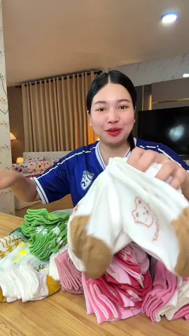 นุ่มลื่นใส่สบายลายน่ารัก#ถุงเท้า #ถุงเท้าข้อสั้น 