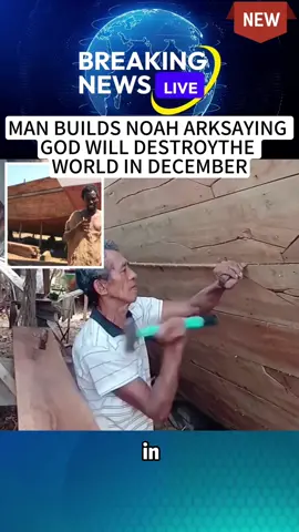 Man builds Noah Arksaying God will destroythe world in December#news #forvou #tiktok #usa#foryoupage 