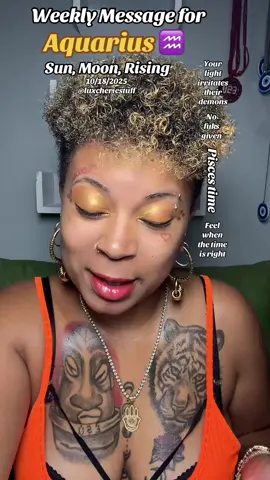 Weekly Message for Aquarius ♒️ Sun, Moon, Rising #aquarius #tarottiktok #nofuksgiven 