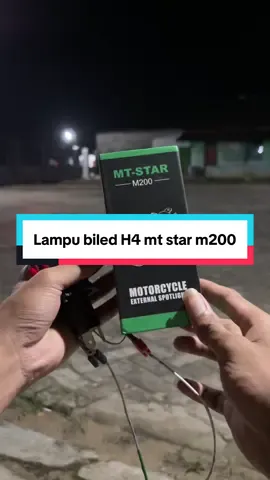 Lampu biled H4 mt star cahaya super padet dan terang #lampuutama #lampuh4 #cahayabiled 