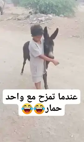 عندما تمزح مع واحد حمار  #مضحكه_جدا_كوميدية_تحشيشه 