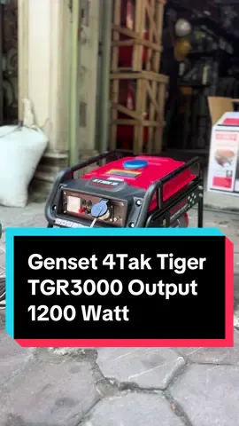 Genset 4Tak Tiger TGR3000 Output  1200 Watt  Harga RP:1.518.900 #fyp#genset#tiger#1200#watt