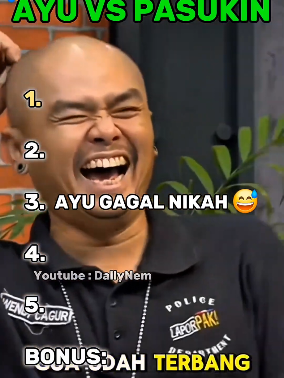 Top 5 Momen AYU & PASUKIN #top5 #ayutingting #pasukin #laporpak #viralvideo 