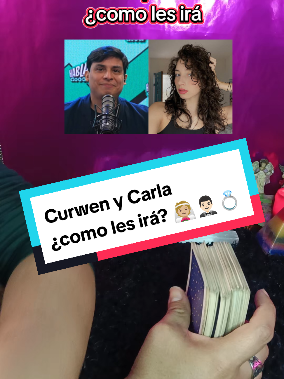 Predicción sobre matrimonio de Curwen y Carla. Siempre con el mayor de los deseos que les vaya bien y que dure lo que tenga que durar.  #arcaneaesoterica #tarotyrituales #predicciones #curwenycarla  #bodadecurwenycarla 