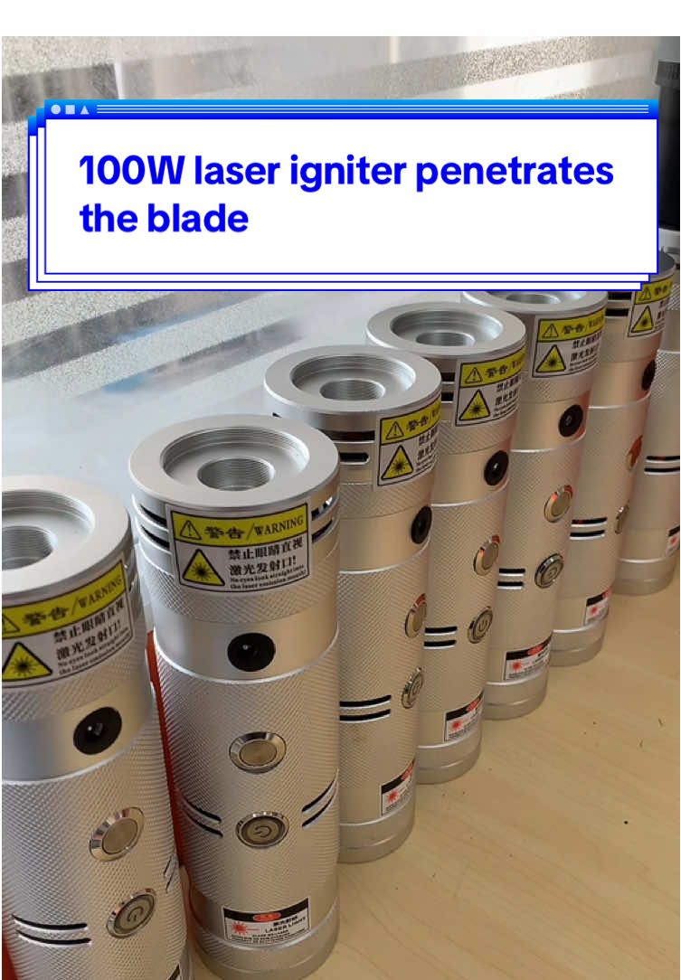 100-watt laser igniter penetrates the blade#tiktok #laser #laserigniter #tools #DIY 