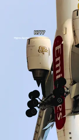 Emirates B777 lands at Dubai  #emirates #emiratesairlines #emiratesb777 #landing #dubai 