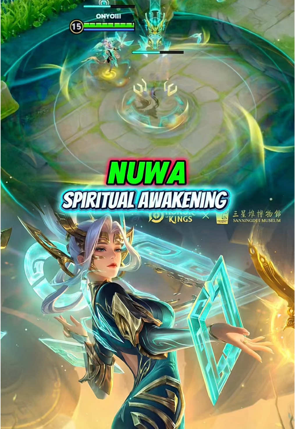 Skin SPIRITUAL AWAKENING NUWA, bisa di dapatkan GRATISSS!!!#honorofkings #HOKstudio #Sanxingdui #decadeofpromise #creatorsearchinsights 