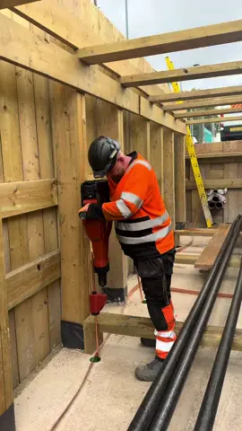 Driving earth rods and Cadwelding copper tape to them 🔥