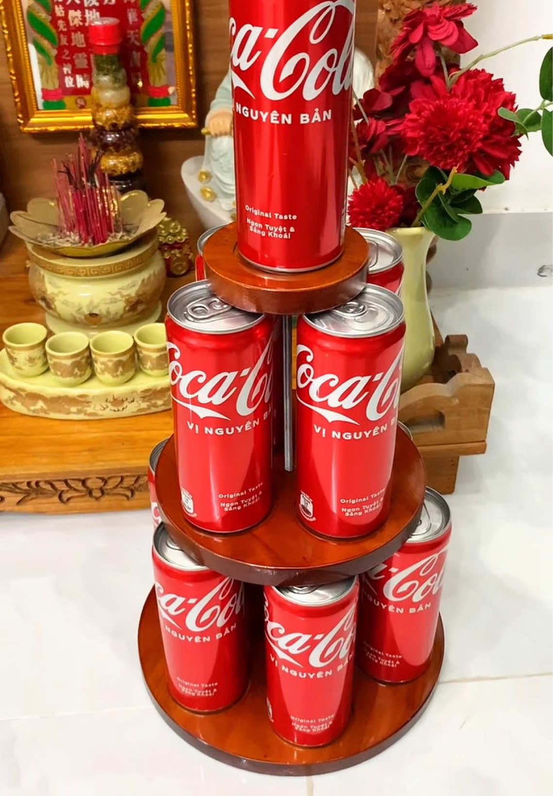 Tháp chưng nước ban thờ thu hút tài lộc #thapnuoc #thapnuoctailoc #thap3tangbanggo #thapnuocngot #fyp  @Tạp hoá nhà My  @Tạp hoá nhà My  @Tạp hoá nhà My 