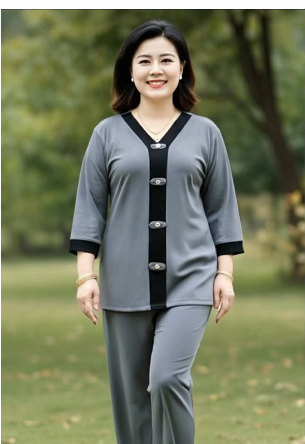 Đồ bộ tay lỡ cổ bè lai có size 50 đến 100 kg, chất vải la dong mềm mát, co giãn 4 chiều giặt máy thoải mái. #thoitrangtrungnien #bodotangme #bomacnhaxinh #outfitldeas #trending #thoitrang #foryou 