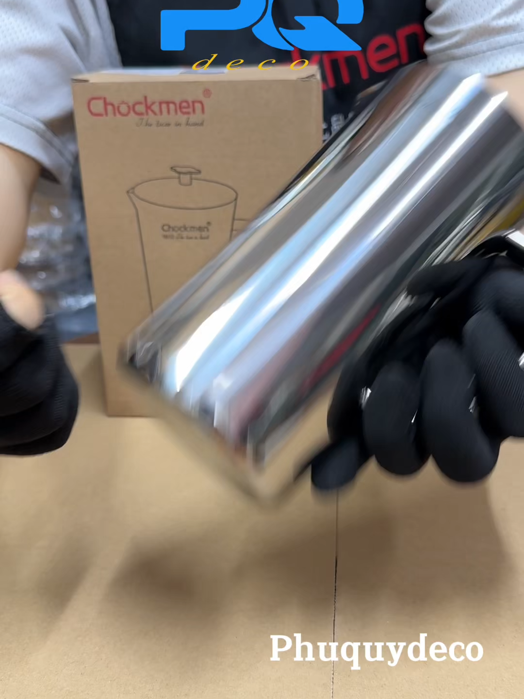 Bình chockmen inox316 đựng nước lạnh #phuquydeco #chockmen