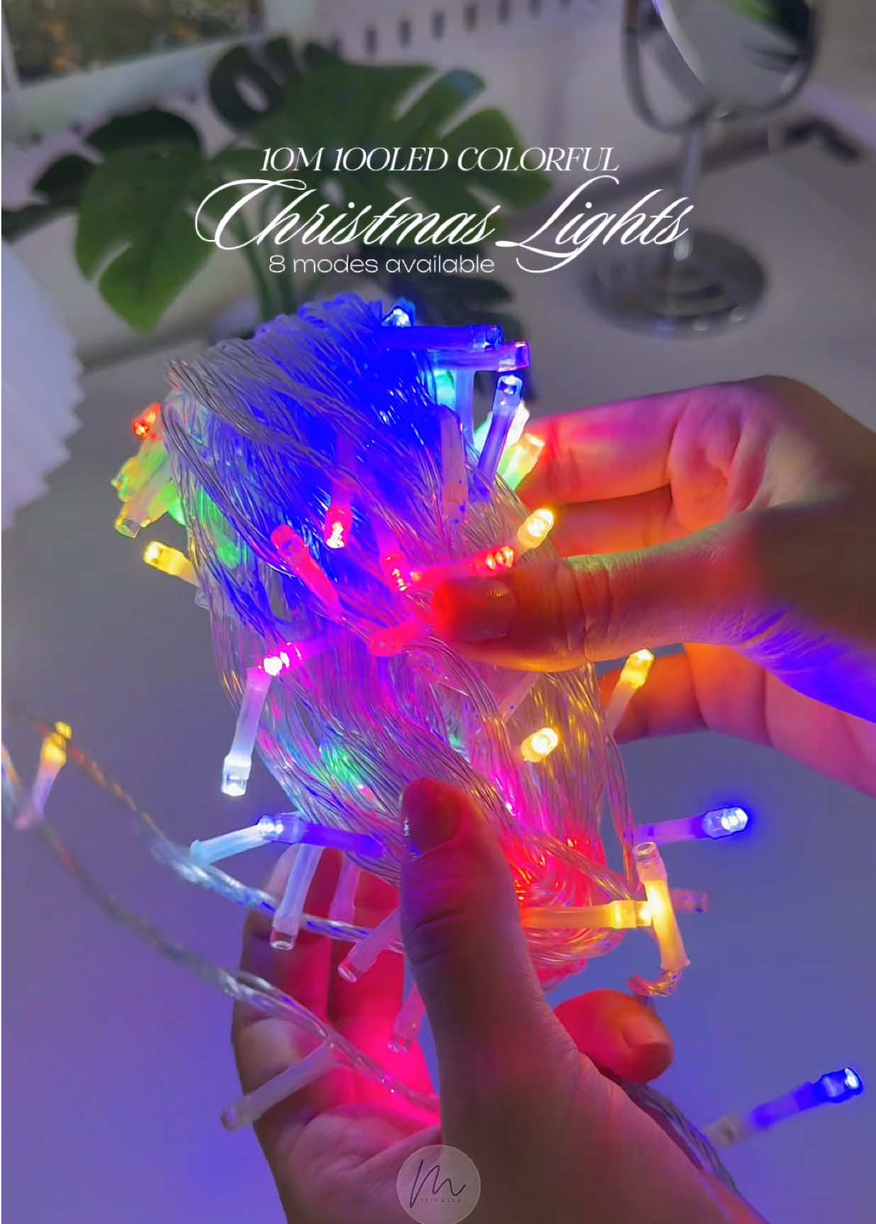 Ready na sa pasok with this 10meters 100led Christmas Lights! ✨🤍 #christmaslights #christmasdecor #christmas #light #christmaslight 