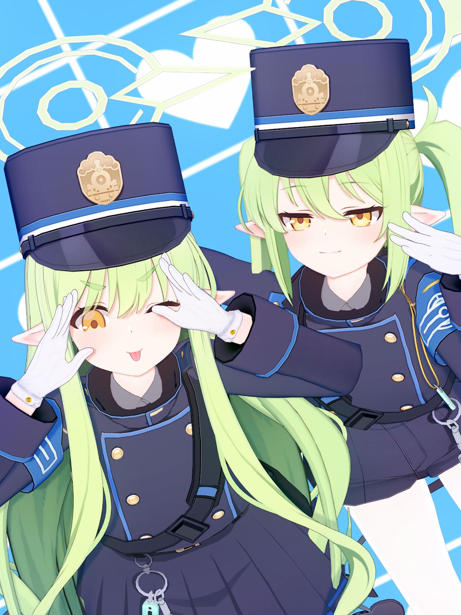 Hikari & Nozomi - III #BlueArchive #ブルーアーカイブ #蔚藍檔案 #블루아카이브 #小宅猿 #TachibanaHikari #TachibanaNozomi #Hikari #Nozomi