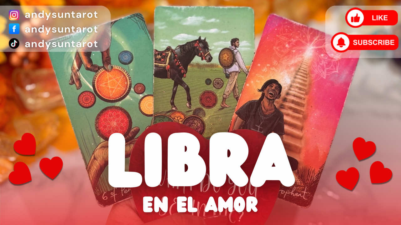 Libra ♎️ en el amor ❣️17-24 de Octubre 2025 🍂Lectura completa en YouTube link en mi perfil 😉🔗#tarot #witchtok #libra 
