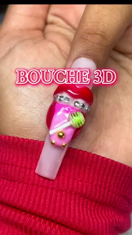 Bouche 3D 🫦 #nails #nailart #nailtech #pourtoi 
