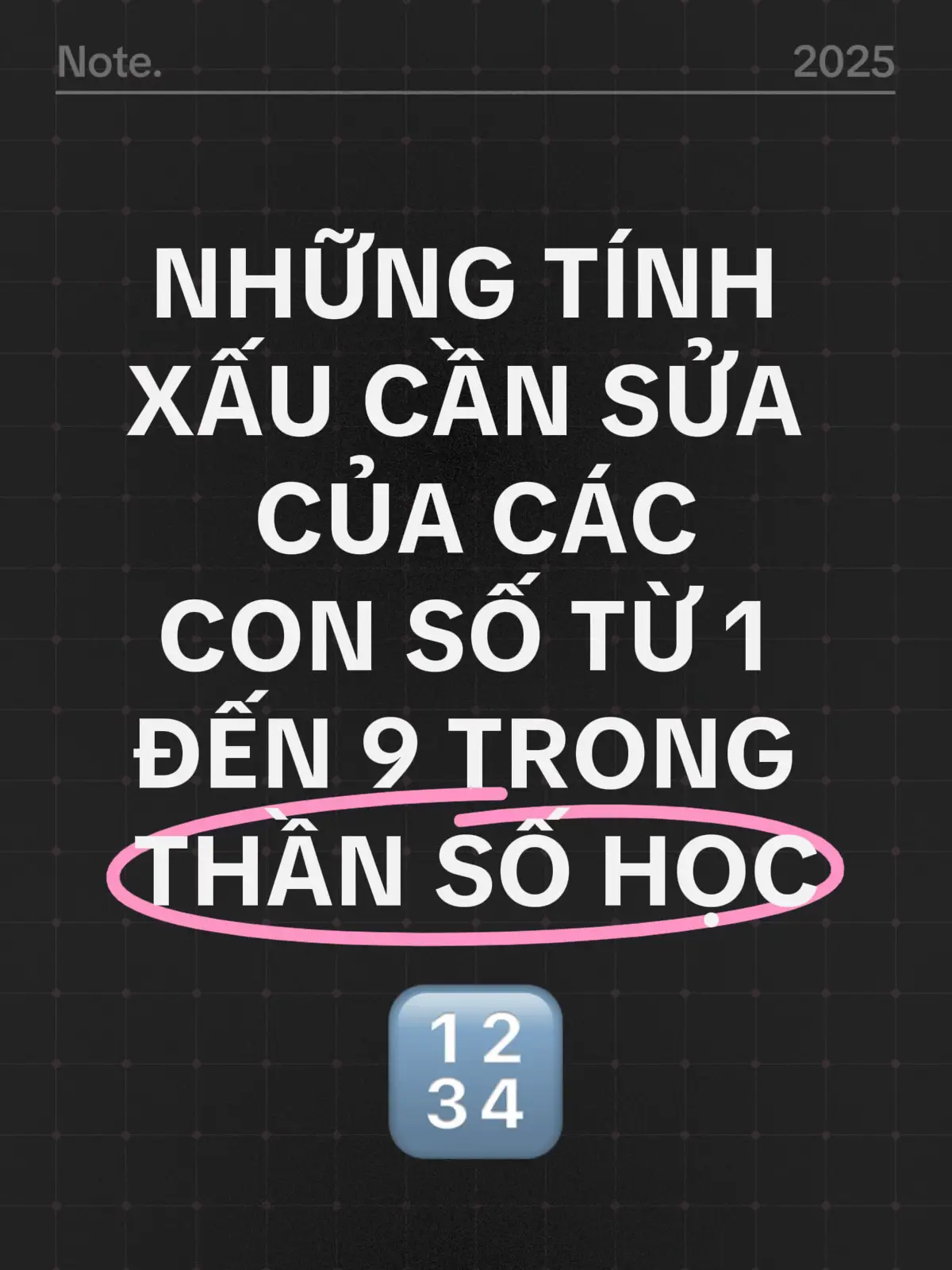 Bạn đã biết NHỮNG TÍNH XẤU CẦN SỬA  CỦA CÁC CON SỐ TỪ 1 ĐẾN 9 TRONG THẦN SỐ HỌC chưa?  #ungdungthansohoc #thansohocchuyensau #viral #thansohocungdung 