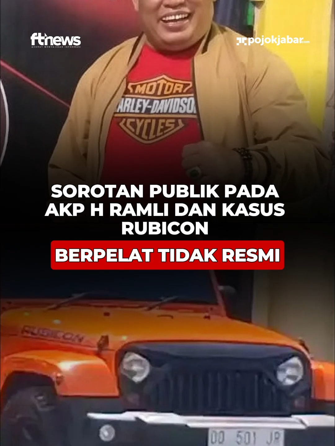 Sorotan Publik pada AKP H Ramli dan Kasus Rubicon Berpelat Tidak Resmi